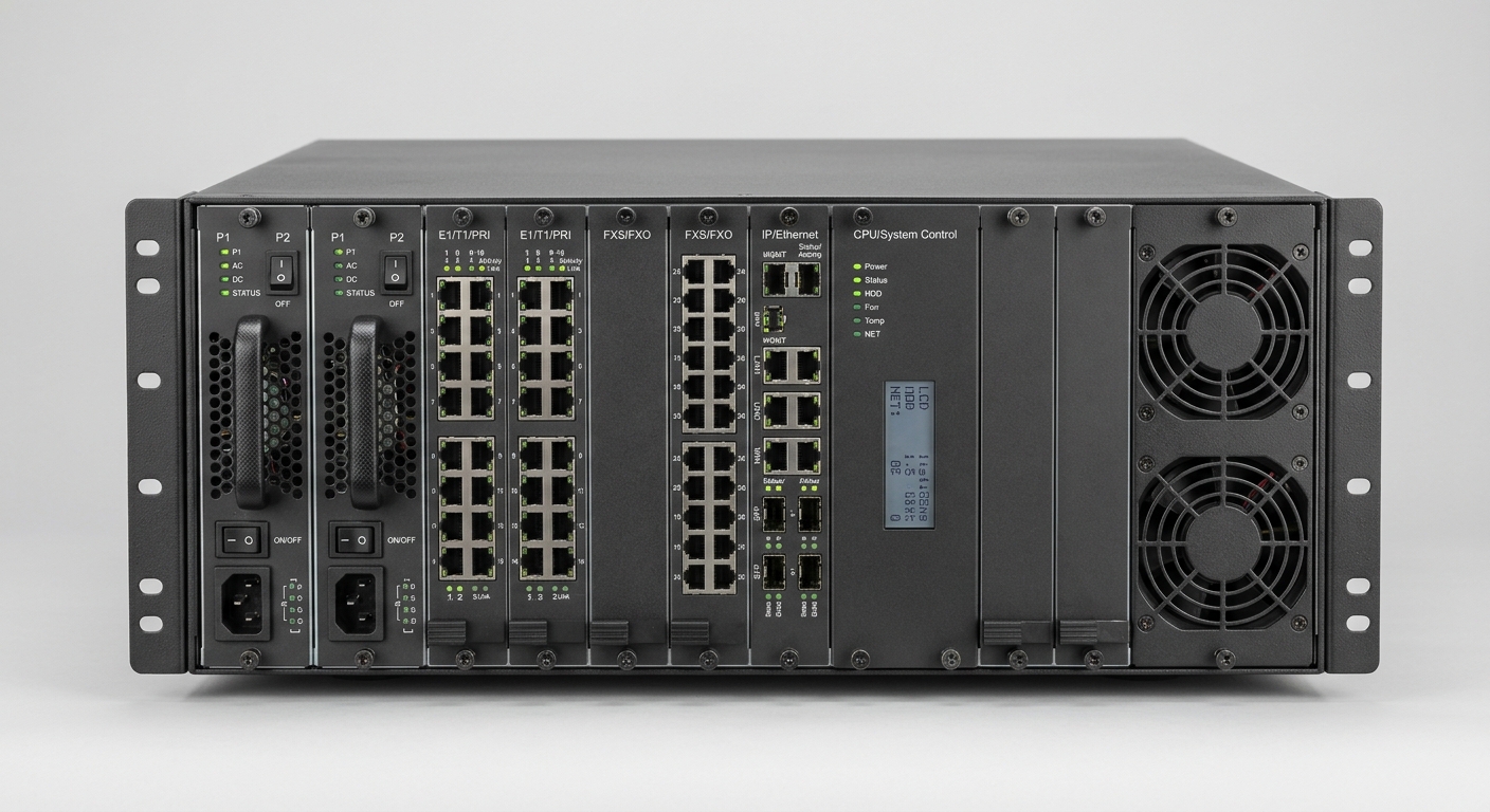 OmniPCX Enterprise — Central IP para grandes empresas (até 100.000 users)