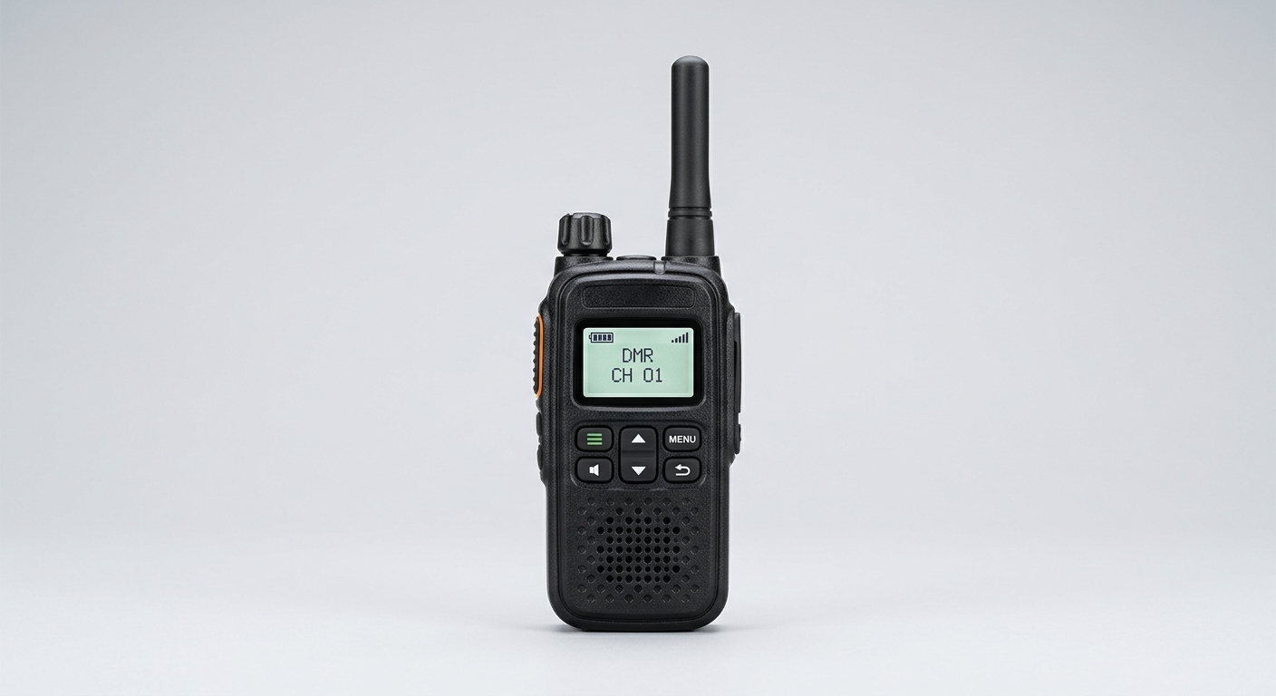 BP565 — Rádio DMR portátil compacto para comunicação empresarial