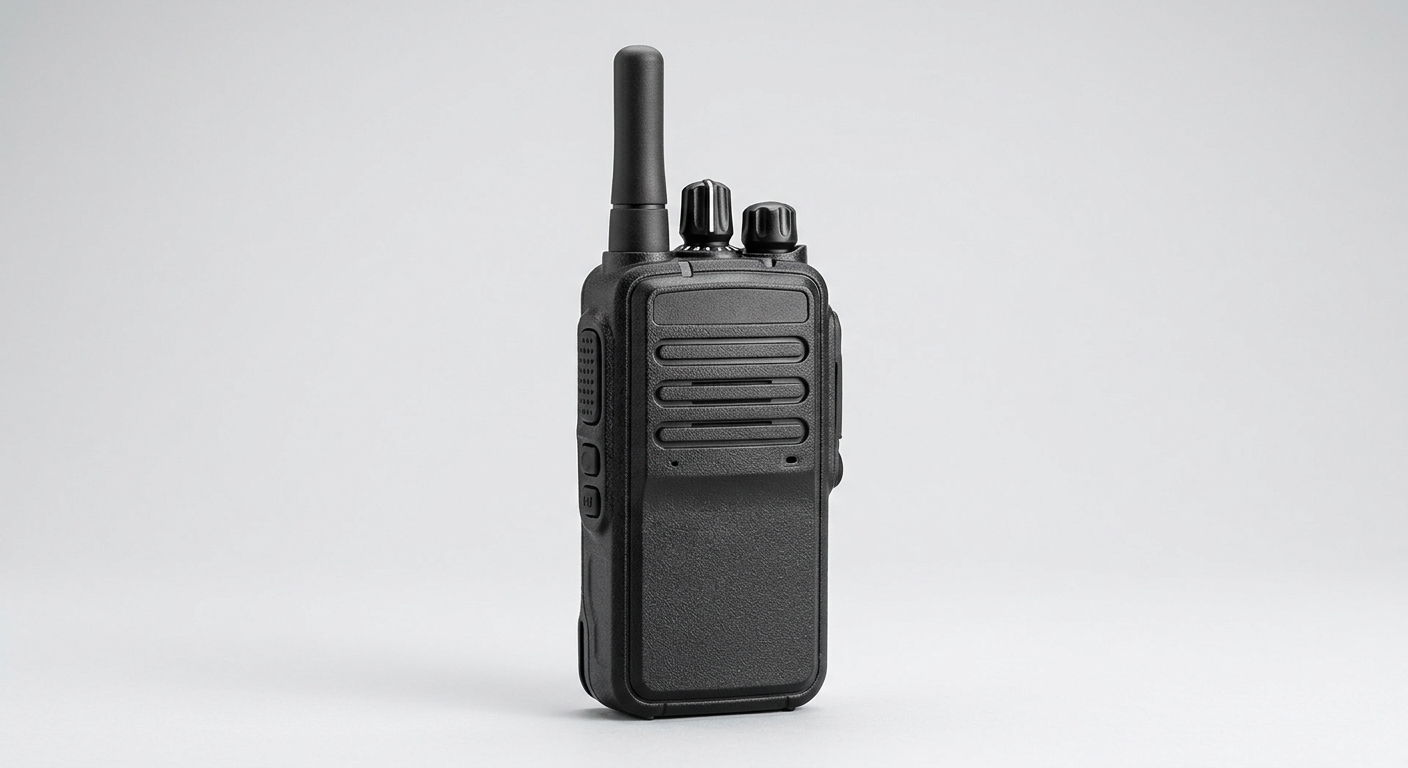 HP502 — Rádio DMR portátil robusto, sem ecrã, simples e acessível