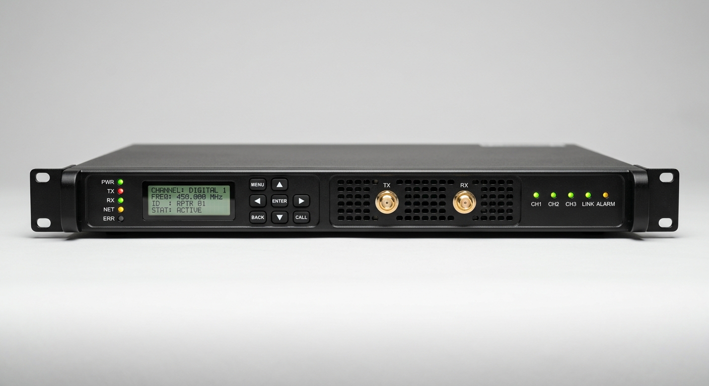 MOTOTRBO SLR 5500 — Repetidor de alta performance, baixo consumo e formato rack sofisticado