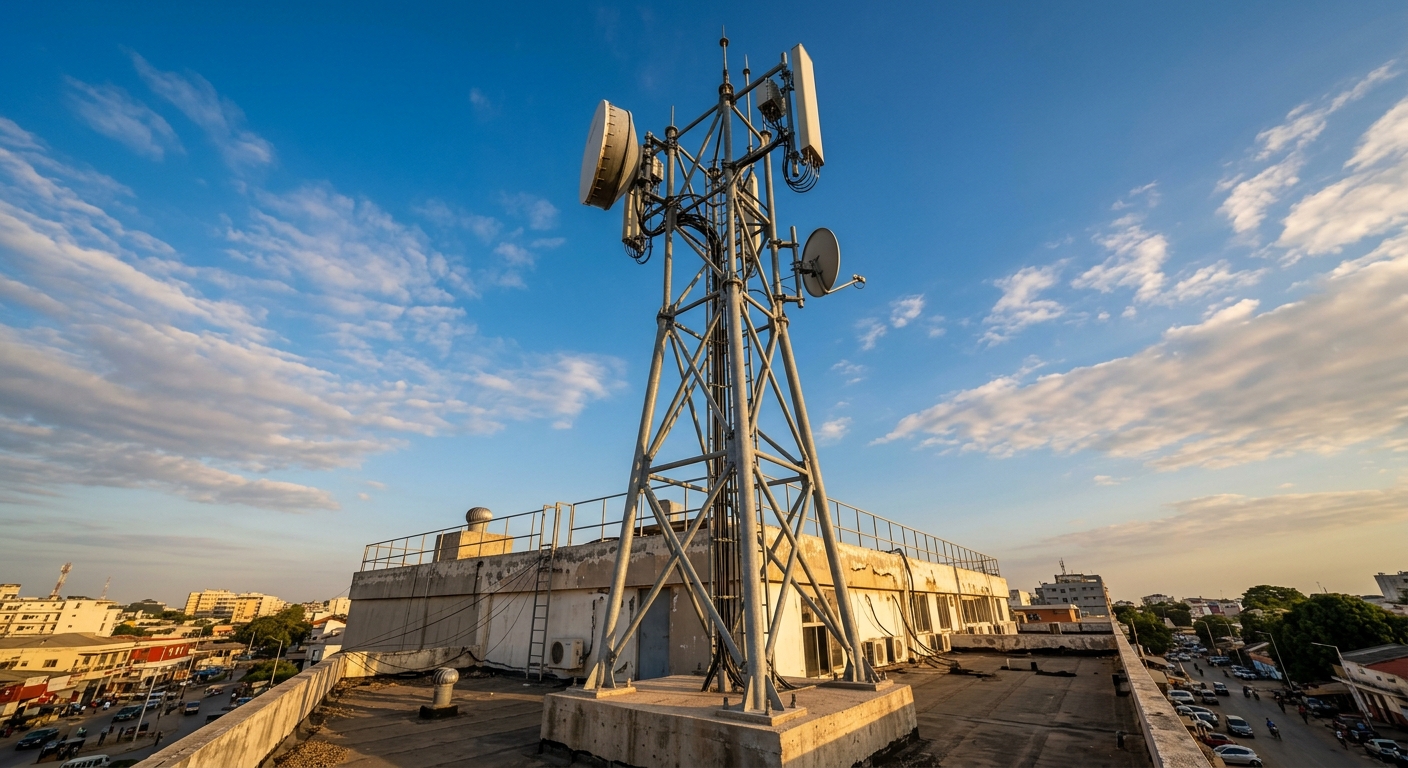 Torre de 12 metros instalada pela TVCabSat