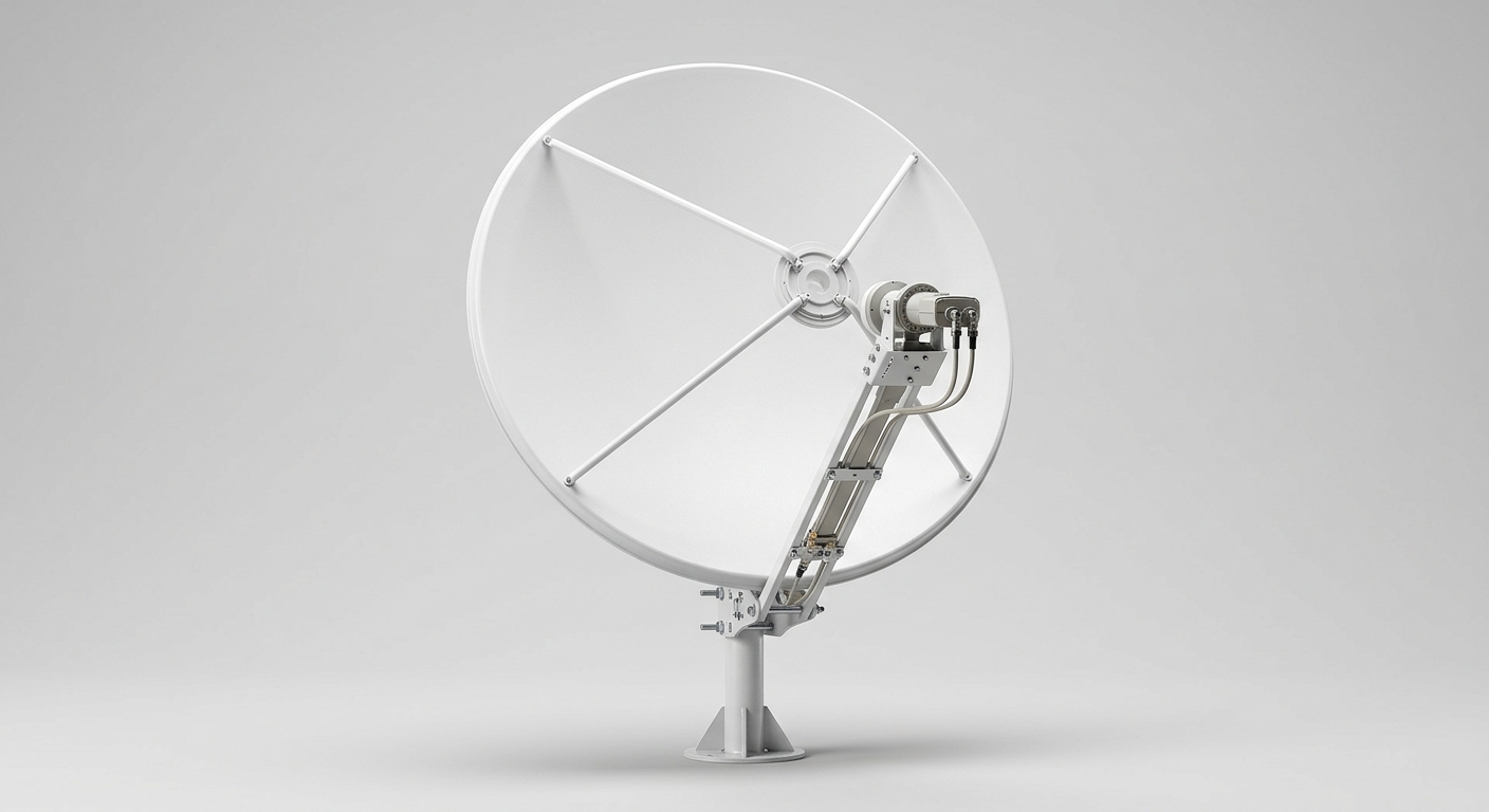 Antena Banda C 1.8 m — Solução compacta de alta disponibilidade