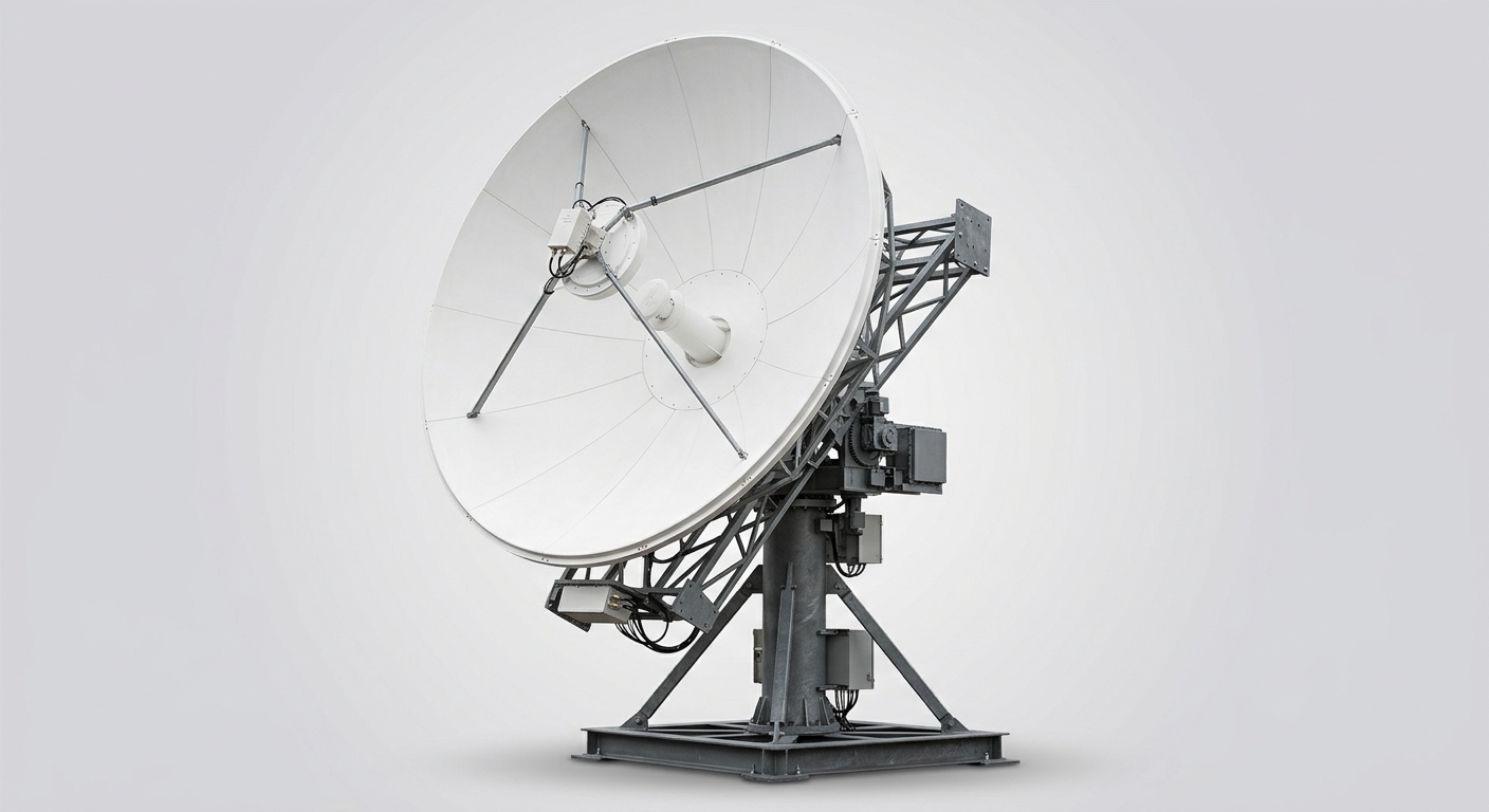 Antena Banda C 3.8 m — Parabólica de alta capacidade para mineração e broadcast