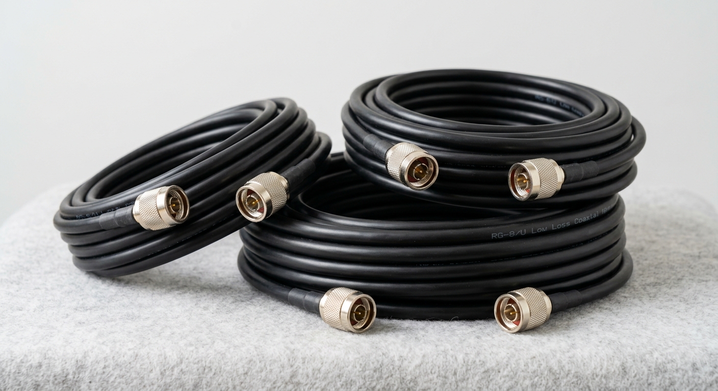 Cabo Coaxial RF — Baixa perda com conectores N-type