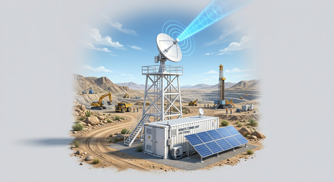 Instalação VSAT em site remoto